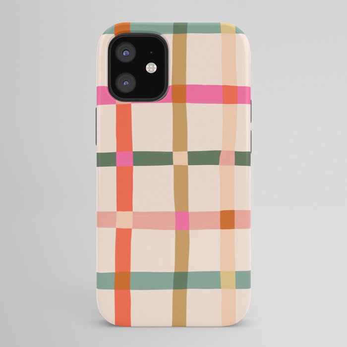 Colourful window pane checked pattern iPhone Case Gallery Image 42