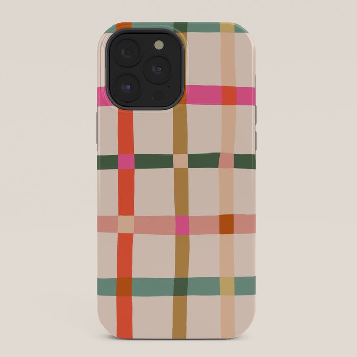 Colourful window pane checked pattern iPhone Case Gallery Image 36