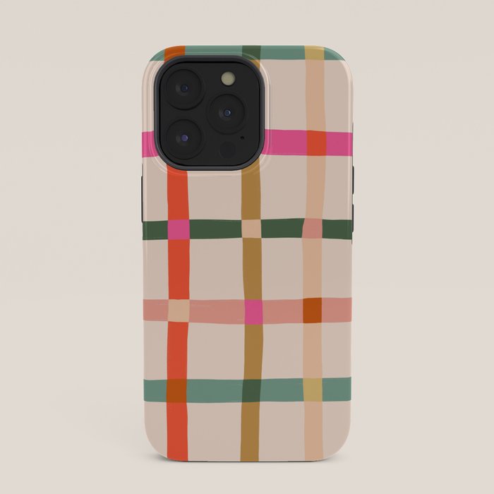 Colourful window pane checked pattern iPhone Case Gallery Image 35