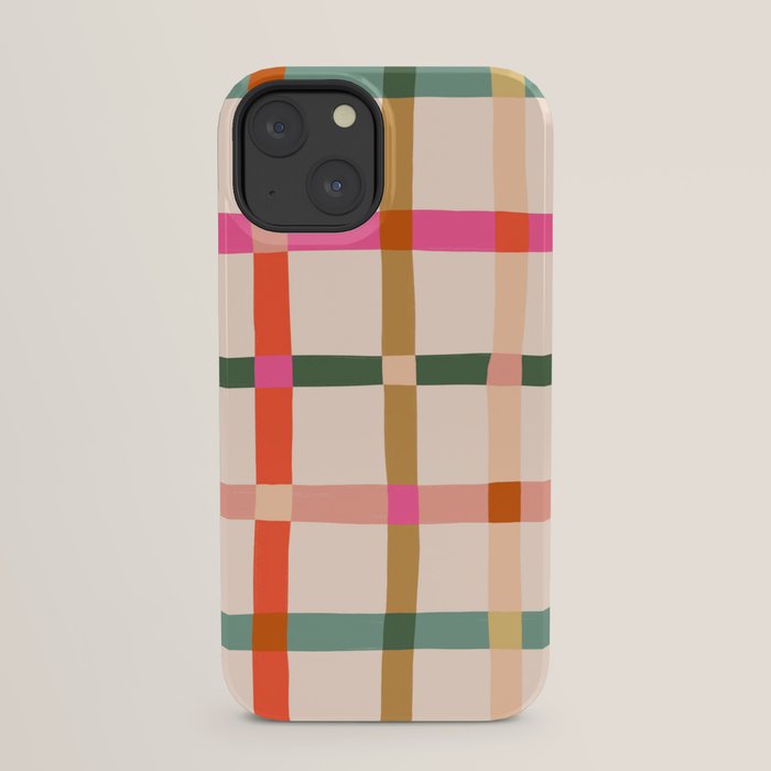 Colourful window pane checked pattern iPhone Case Gallery Image 29