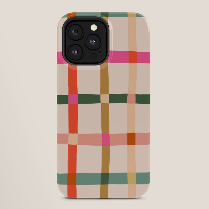 Colourful window pane checked pattern iPhone Case Gallery Image 28