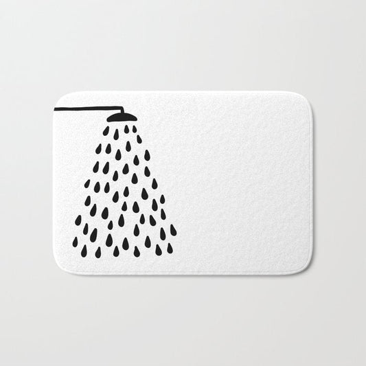 Shower in bathroom Bath Mat Gallery Image 1