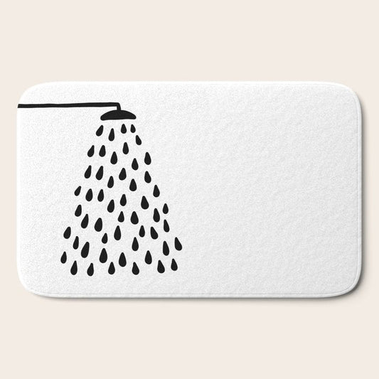 Shower in bathroom Bath Mat Gallery Image 2