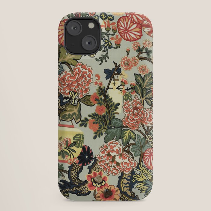 Chinese Dragon Vintage Floral Pattern iPhone Case Gallery Image 18