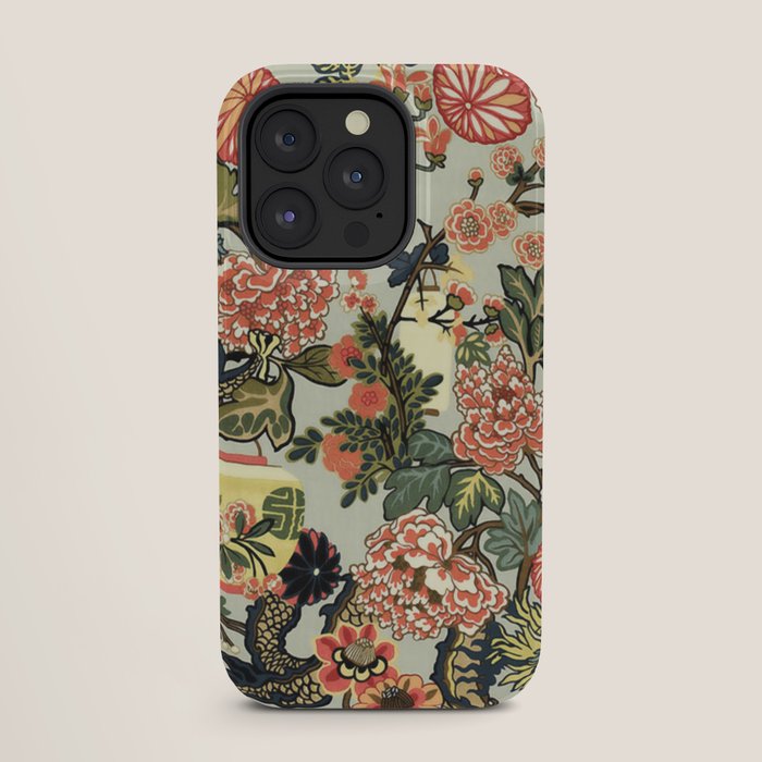 Chinese Dragon Vintage Floral Pattern iPhone Case Gallery Image 27