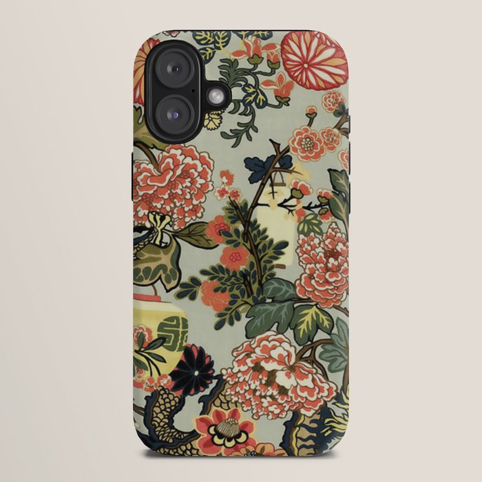 Chinese Dragon Vintage Floral Pattern iPhone Case Gallery Image 10