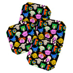 Funny colorful dog cartoon pattern Coaster Gallery Image 1