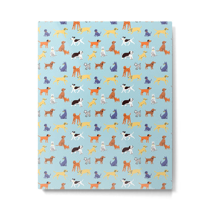 Funny dog animal cartoon art pattern Metal Print Gallery Image 2