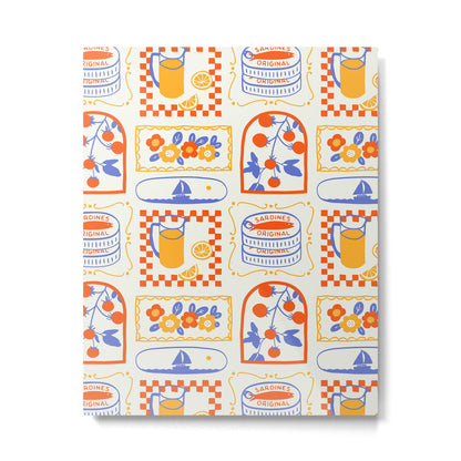 Summer vacation patchwork art pattern Metal Print Gallery Image 3