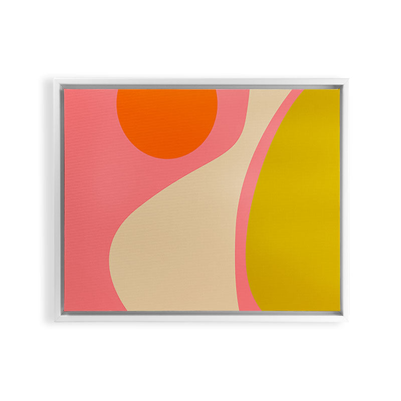 abstract composition modern blush pink Framed Canvas Print Gallery Image 19