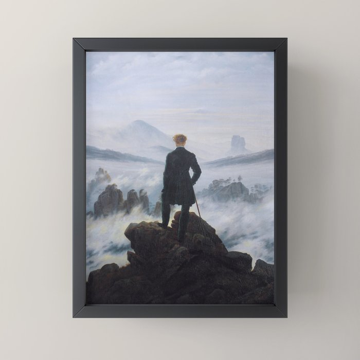 Wanderer above the Sea of Fog Mini Art Print Gallery Image 3