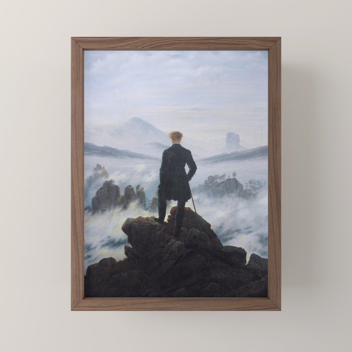Wanderer above the Sea of Fog Mini Art Print Gallery Image 2