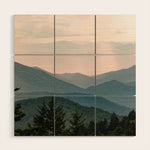 Smoky Mountain Pastel Sunset Wood Wall Art Gallery Image 1