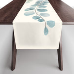 Watercolor Eucalyptus Leaves Table Runner Gallery Image 1