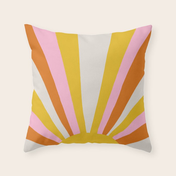 sunshine state of mind Throw Pillow Gallery Image 2