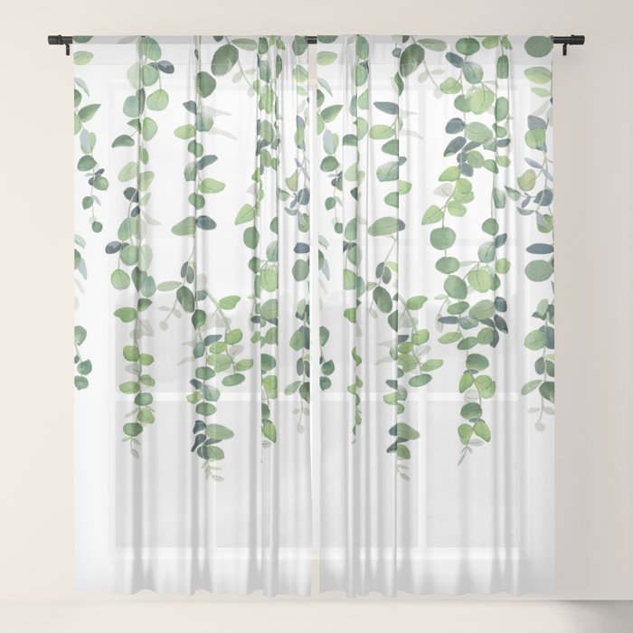 Eucalyptus Garland Window Curtain Gallery Image 17