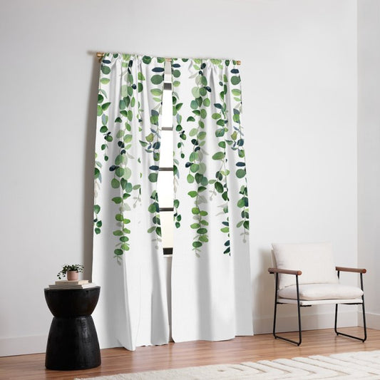 Eucalyptus Garland Window Curtain Gallery Image 2