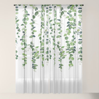 Eucalyptus Garland Window Curtain Gallery Image 22