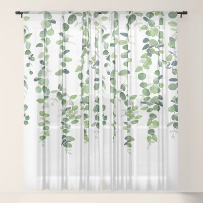 Eucalyptus Garland Window Curtain Gallery Image 21