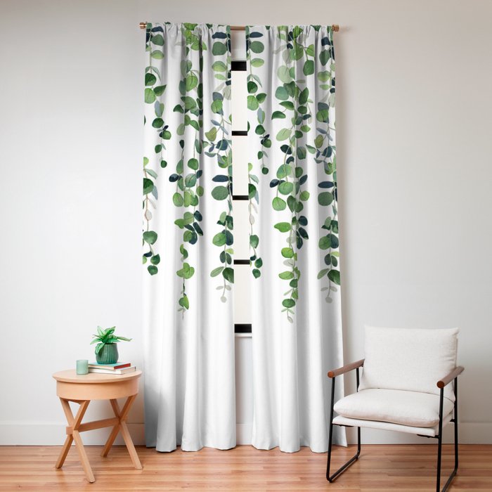 Eucalyptus Garland Window Curtain Gallery Image 4