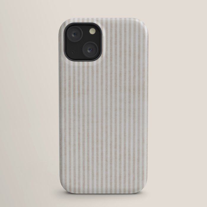 AEGEAN WIDE TICKING STRIPE JUTE iPhone Case Gallery Image 17