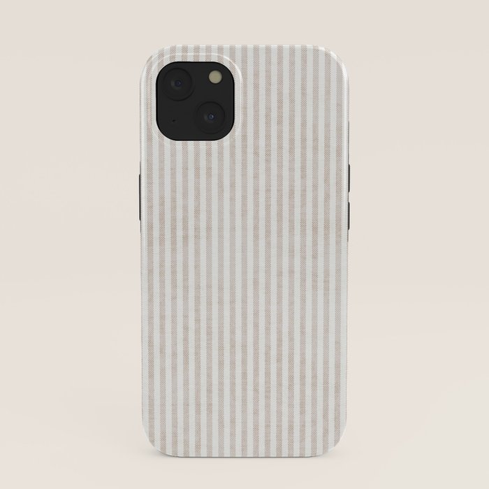 AEGEAN WIDE TICKING STRIPE JUTE iPhone Case Gallery Image 37