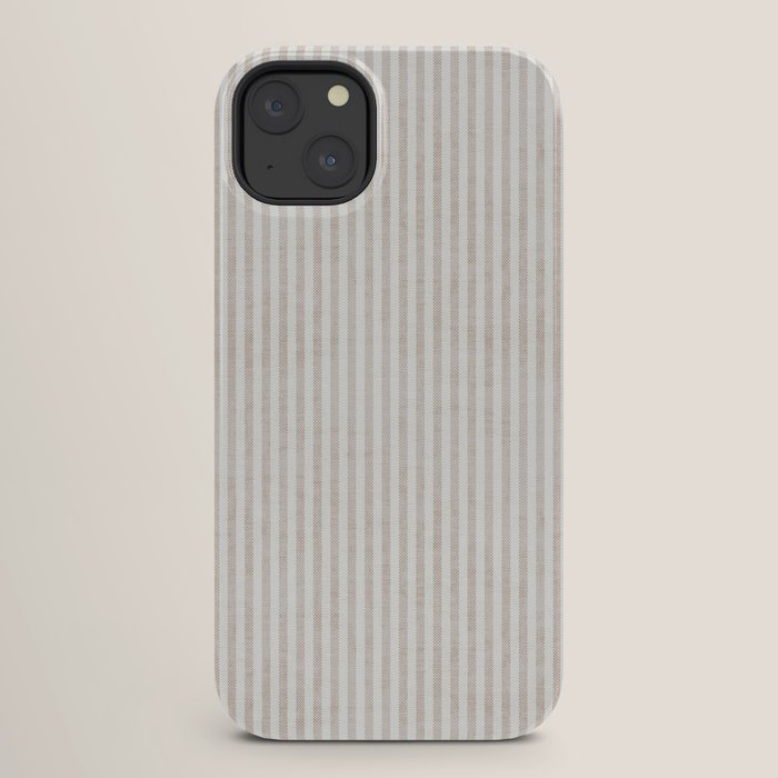 AEGEAN WIDE TICKING STRIPE JUTE iPhone Case Gallery Image 26
