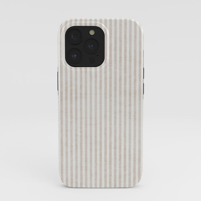 AEGEAN WIDE TICKING STRIPE JUTE iPhone Case Gallery Image 39