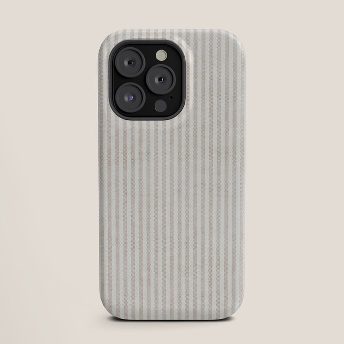 AEGEAN WIDE TICKING STRIPE JUTE iPhone Case Gallery Image 19