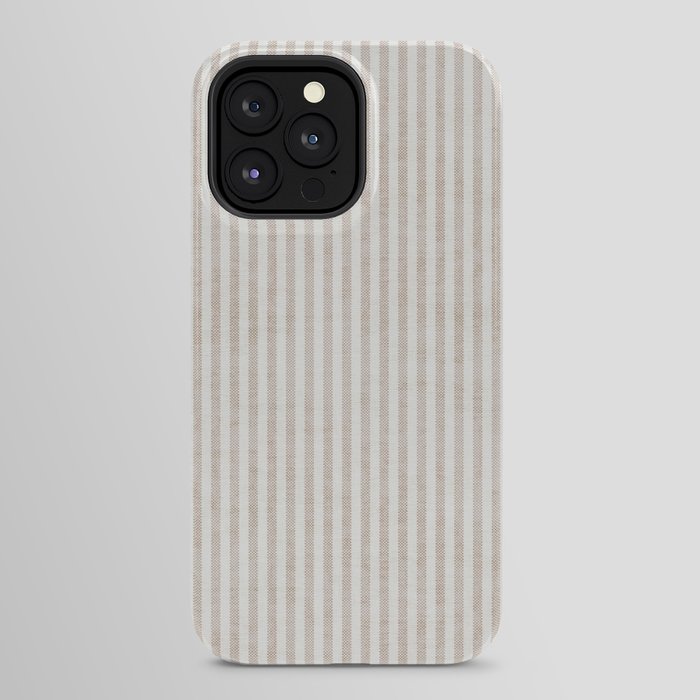 AEGEAN WIDE TICKING STRIPE JUTE iPhone Case Gallery Image 32