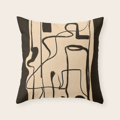Abstract line art 133 Throw Pillow Gallery Image 2