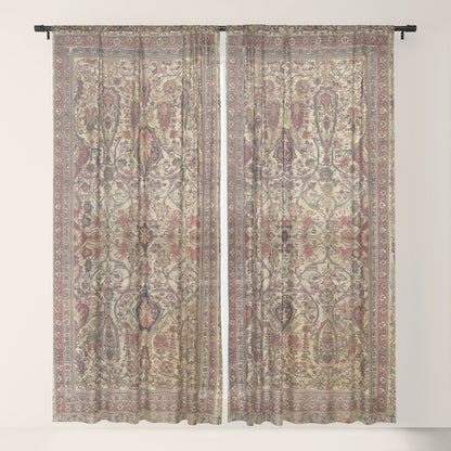 Lavar Kirman Southeast Persian Rug Print Window Curtain Gallery Image 17
