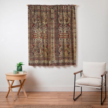 Lavar Kirman Southeast Persian Rug Print Window Curtain Gallery Image 7