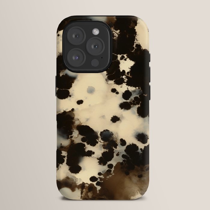 Black and White Tortoiseshell Pattern iPhone Case Gallery Image 15