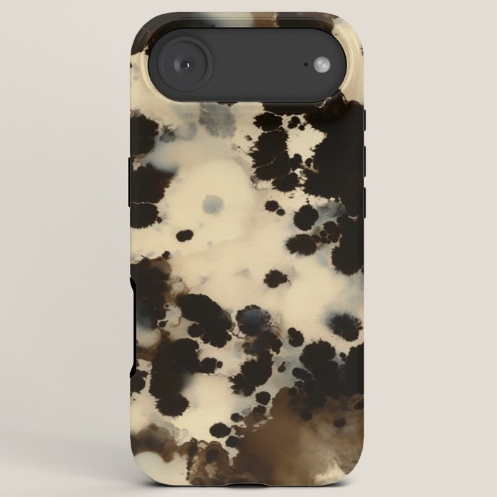 Black and White Tortoiseshell Pattern iPhone Case Gallery Image 6