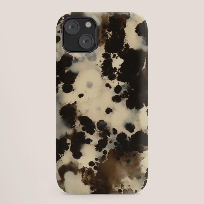 Black and White Tortoiseshell Pattern iPhone Case Gallery Image 18