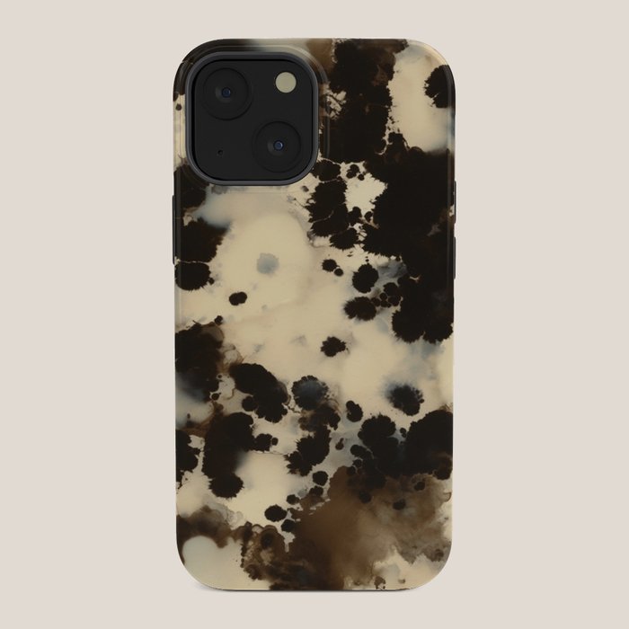 Black and White Tortoiseshell Pattern iPhone Case Gallery Image 34