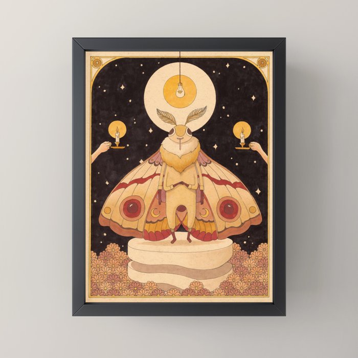 Moth Man Mini Art Print Gallery Image 3