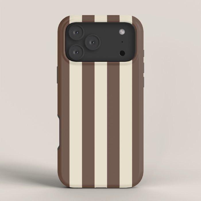 Stripes of Brown and Cream iPhone Case Gallery Image 4