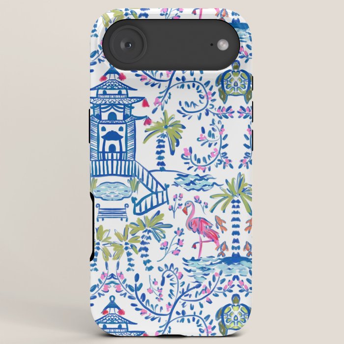 Colorful Coastal Chinoiserie iPhone Case Gallery Image 6