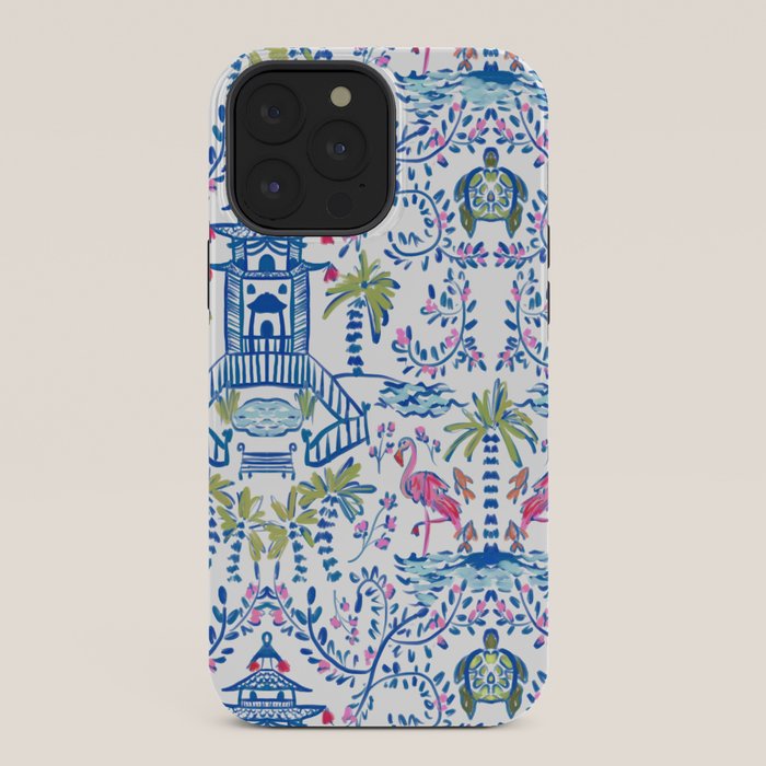 Colorful Coastal Chinoiserie iPhone Case Gallery Image 36
