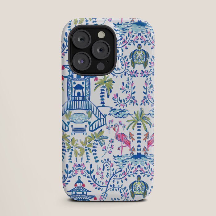 Colorful Coastal Chinoiserie iPhone Case Gallery Image 19