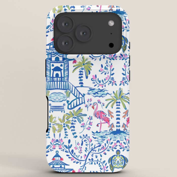 Colorful Coastal Chinoiserie iPhone Case Gallery Image 7