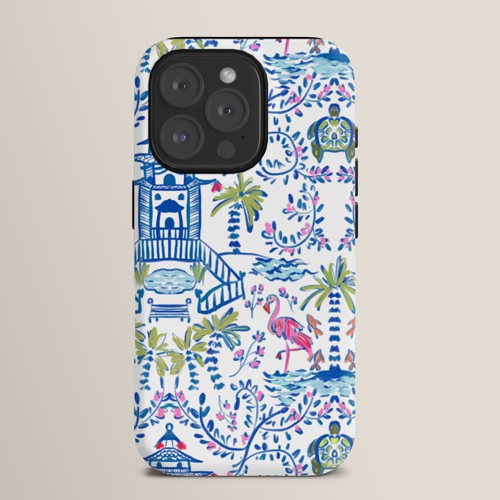 Colorful Coastal Chinoiserie iPhone Case Gallery Image 15