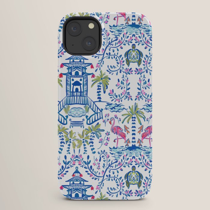 Colorful Coastal Chinoiserie iPhone Case Gallery Image 26