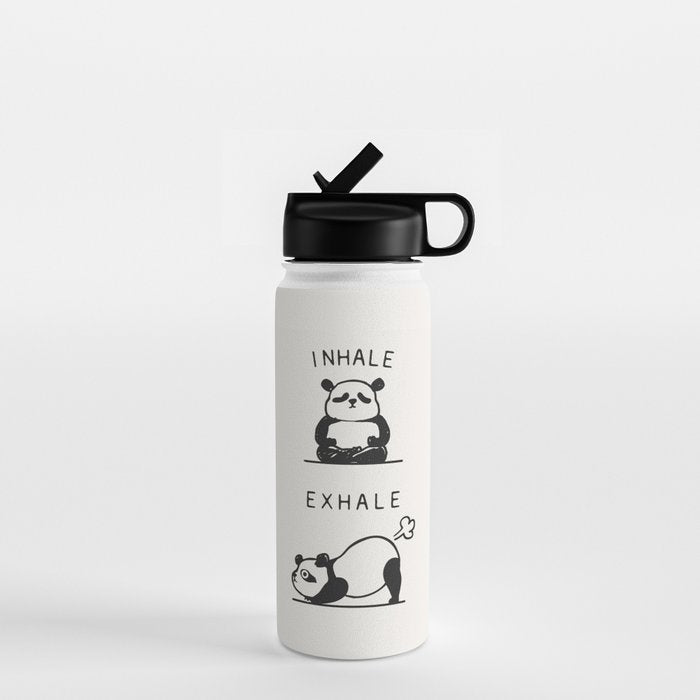Inhale Exhale Panda Water Bottle Gallery Image 1