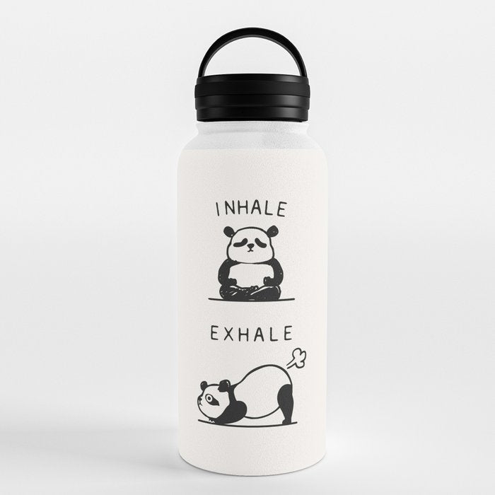 Inhale Exhale Panda Water Bottle Gallery Image 6