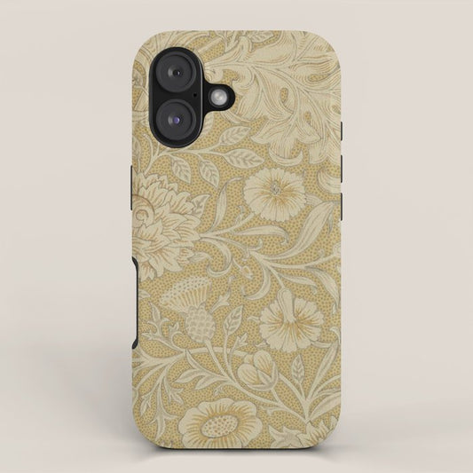 William Morris Double Bough Antique Gold iPhone Case Gallery Image 1