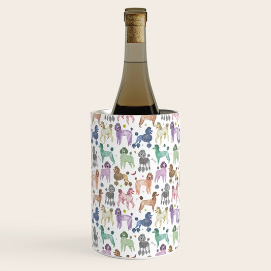 Poodles by Veronique de Jong Wine Chiller Gallery Image 1