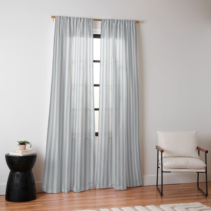 CoastL Stripe . Blue Window Curtain Gallery Image 14